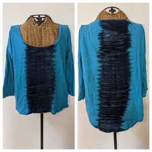 C&C blue tie dye tee shirt XS